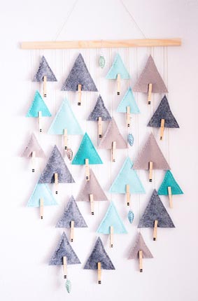 Adventskalender Selbernähen - Triangel Tree