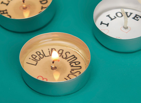 DIY Teelichter Böden