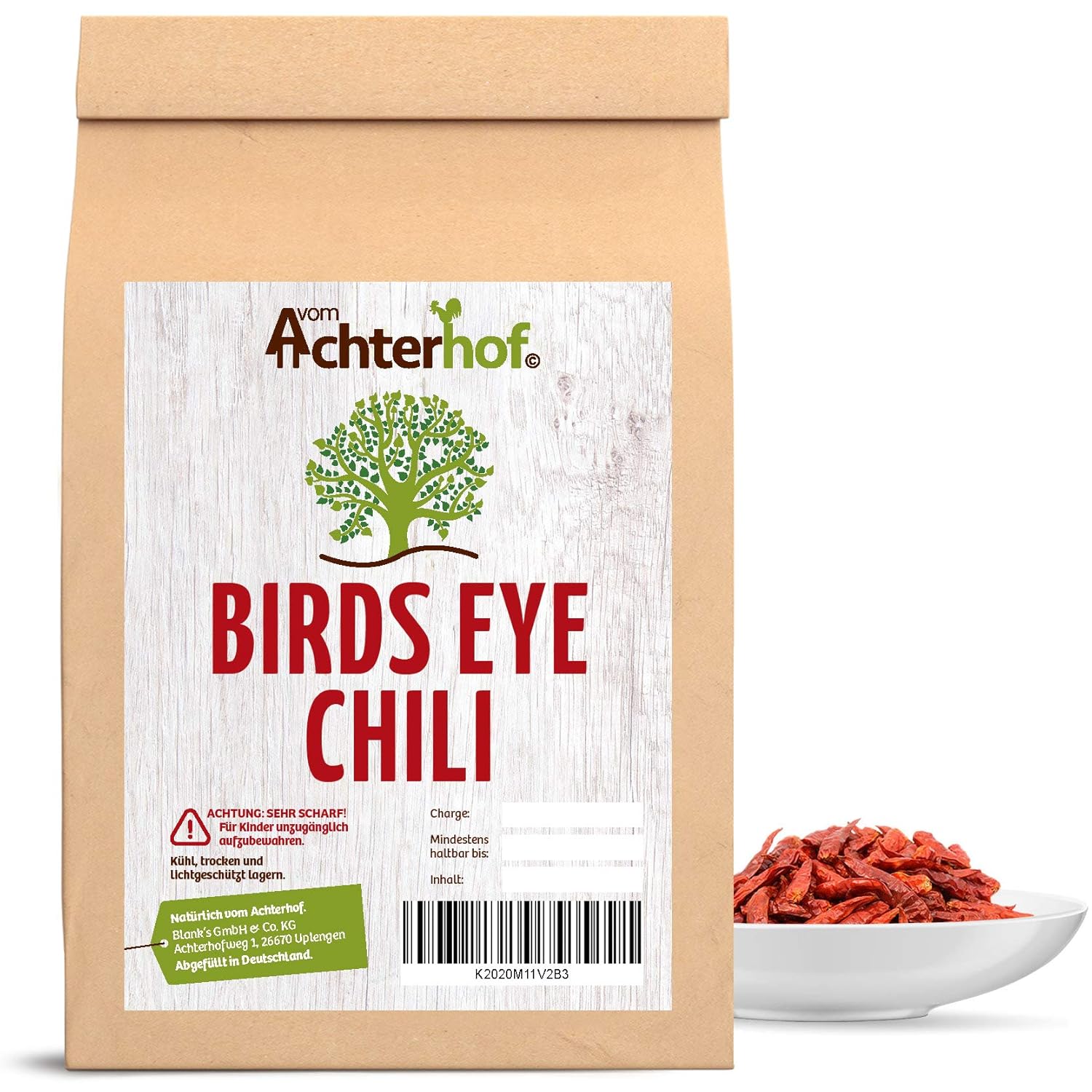 100 g Bird Eyes Chili ca. 300 Stück-